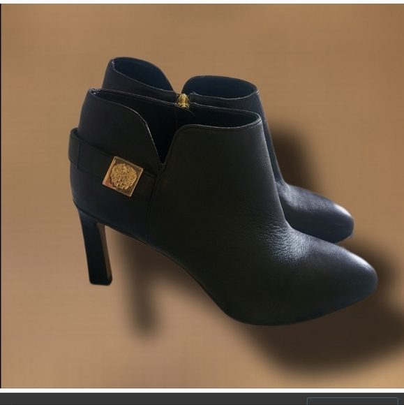 πΏVince Camuto Women's 9.5 M Black Leather 3 Inch Heeled Boots, Like New - Picture 10 of 10